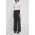 Dkny pantaloni femei, culoarea gri, lat, high waist