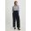 Answear Lab pantaloni femei, culoarea albastru marin, lat, high waist