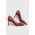 Answear Lab stilettos de piele culoarea rosu