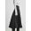 Answear Lab fusta jeans culoarea negru, midi, evazati