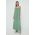 By Malene Birger rochie din bumbac culoarea verde, maxi, evazati