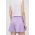 Silvian Heach pantaloni scurti din in culoarea violet, neted, high waist