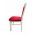 Set masa living SB Fan alba plus 4 scaune SB Tim alb/rosu