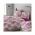 Lenjerie pat 2 persoane bumbac creponat MAGNOLIA BIRDS V.1 - Fuchsia Red