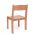 Scaun lemn gradinita Bambi, H31, natur