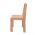 Scaun lemn gradinita Bambi, H31, natur