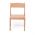 Scaun lemn gradinita Bambi, H31, natur