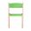 Scaun lemn gradinita Bambi, H31, verde