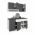 Set Bucatarie Berna, Antracit/Alb, L 140 cm