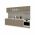 Set Bucatarie Karo V22, Stejar Sonoma Inchis/Alb, Blat Thermo 28 mm, L 280 cm