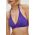 Chantelle sutien de baie culoarea violet, cupa moale