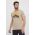 Fjallraven tricou din bumbac Nature barbati, culoarea bej, cu imprimeu, F87053
