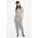 AllSaints rochie PATRICE DRESS culoarea gri, midi, mulata, W216DA