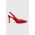 Answear Lab pantofi cu toc culoarea rosu