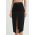 Elisabetta Franchi fusta culoarea negru, midi, drept, GO02742E2