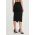 Elisabetta Franchi fusta culoarea negru, midi, drept, GO02742E2