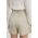 Answear Lab pantaloni scurti femei, culoarea bej, neted, high waist