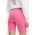 adidas pantaloni scurti femei, culoarea roz, cu imprimeu, high waist, IS3630