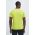 Fila tricou de alergare Rozzano culoarea galben, neted, FAM0630