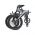 Bicicleta electrica pliabila Ulzomo Ridge 20 E-bike, 250W, 36V 15.6Ah, autonomie 60km, viteza maxima 25km/h, Grey, 20''