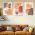 Set 3 tablouri Boho minimalism forme abstracte - Dimensiune multicanvas: 3 tablouri 40x60 cm