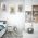 Set 3 tablouri Boho minimalism frunze - Dimensiune multicanvas: 3 tablouri 40x60 cm