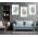 Set 3 tablouri Boho minimalism frunze flori - Dimensiune multicanvas: 3 tablouri 50x70 cm