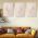 Set 3 tablouri Boho minimalism frunze flori variate - Dimensiune multicanvas: 3 tablouri 30x45 cm