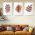 Set 3 tablouri Boho minimalism frunze variate - Dimensiune multicanvas: 3 tablouri 30x45 cm