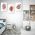 Set 3 tablouri Boho minimalism frunze variate - Dimensiune multicanvas: 3 tablouri 30x45 cm