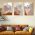 Set 3 tablouri Boho minimalism portret femei flori - Dimensiune multicanvas: 3 tablouri 60x90 cm