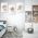 Set 3 tablouri Boho portret femei cu flori - Dimensiune multicanvas: 3 tablouri 60x90 cm