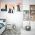 Set 3 tablouri arhitectura moderna structuri geometrice - Dimensiune multicanvas: 3 tablouri 80x120 cm