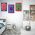 Set 3 tablouri postere muzica anii 70 Love&#038;Peace - Dimensiune multicanvas: 3 tablouri 30x45 cm