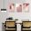 Set 3 tablouri arhitectura minimalista detaliu - Dimensiune multicanvas: 3 tablouri 80x120 cm