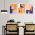 Set 3 tablouri arhitectura moderna - Dimensiune multicanvas: 3 tablouri 80x120 cm