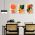 Set 3 tablouri Boho minimalism forme abstracte - Dimensiune multicanvas: 3 tablouri 50x70 cm