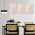 Set 3 tablouri Boho minimalism frunze flori variate - Dimensiune multicanvas: 3 tablouri 30x45 cm