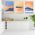 Set 3 tablouri Boho minimalism peisaj marin - Dimensiune multicanvas: 3 tablouri 60x90 cm