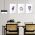 Set 3 tablouri Boho plante portret femeie - Dimensiune multicanvas: 3 tablouri 80x120 cm