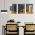 Set 3 tablouri minimalism arhitectura moderna detaliu - Dimensiune multicanvas: 3 tablouri 80x120 cm