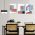 Set 3 tablouri minimalism arhitectura moderna - Dimensiune multicanvas: 3 tablouri 50x70 cm