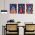 Set 3 tablouri postere muzica psihedelica stil anii 70 - Dimensiune multicanvas: 3 tablouri 40x60 cm