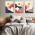 Set 3 tablouri Boho minimalism abstract peisaje - Dimensiune multicanvas: 3 tablouri 50x70 cm