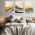Set 3 tablouri Boho minimalism peisaj dealuri - Dimensiune multicanvas: 3 tablouri 50x70 cm