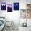 Set 3 tablouri Boho minimalism peisaj munti ocean - Dimensiune multicanvas: 3 tablouri 30x45 cm