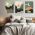 Set 3 tablouri Boho minimalism peisaje - Dimensiune multicanvas: 3 tablouri 40x60 cm