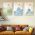 Set 3 tablouri Boho minimalism peisaje abstracte - Dimensiune multicanvas: 3 tablouri 30x45 cm