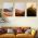 Set 3 tablouri Boho minimalism peisaje munti - Dimensiune multicanvas: 3 tablouri 60x90 cm