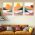 Set 3 tablouri Boho minimalism peisaje munti - Dimensiune multicanvas: 3 tablouri 60x90 cm
